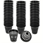 50pcs Heavy Duty 5.08cm Net Pots for Hydroponics Reusable UV-Resistant Mesh Cups for Tower Gardens Cloning Systems