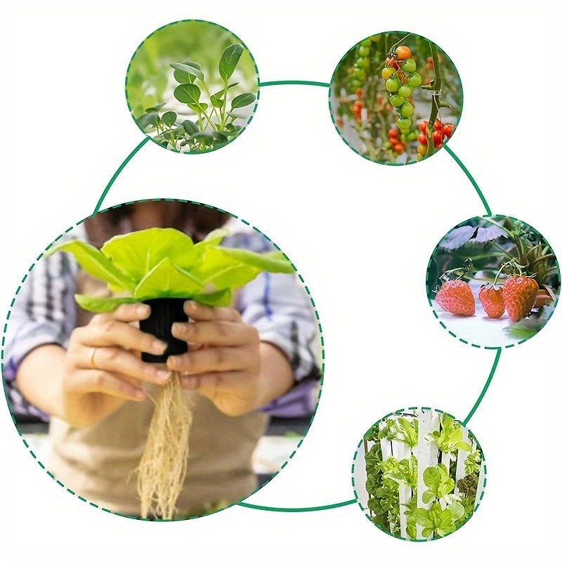 50pcs Heavy Duty 5.08cm Net Pots for Hydroponics Reusable UV-Resistant Mesh Cups for Tower Gardens Cloning Systems