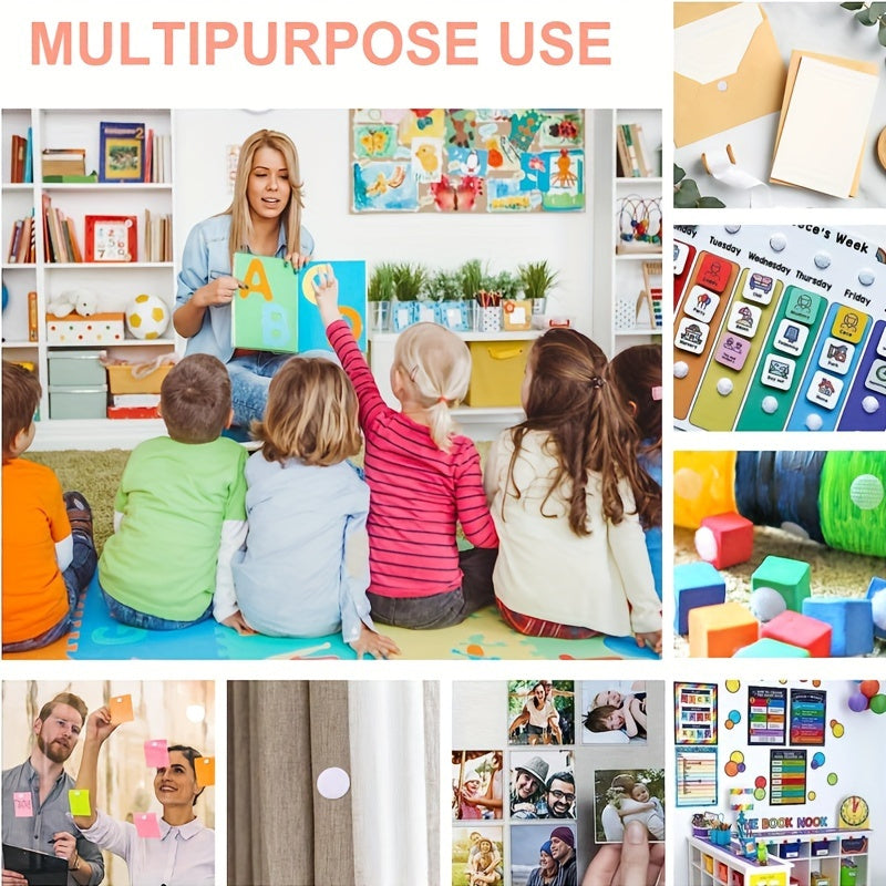 Self-Adhesive Hook and Loop Dots 1000 Pieces 1cm Nylon for DIY Crafts Home Office Classroom