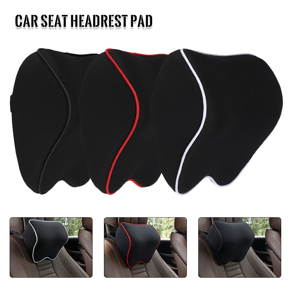 Almohada de cuello para coche universal de espuma viscoelástica, soporte para viaje, cojín para cabecera