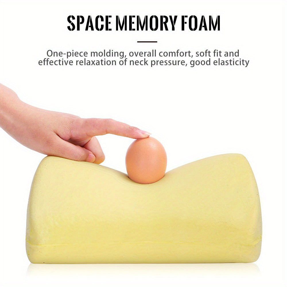 Almohada de cuello para coche universal de espuma viscoelástica, soporte para viaje, cojín para cabecera