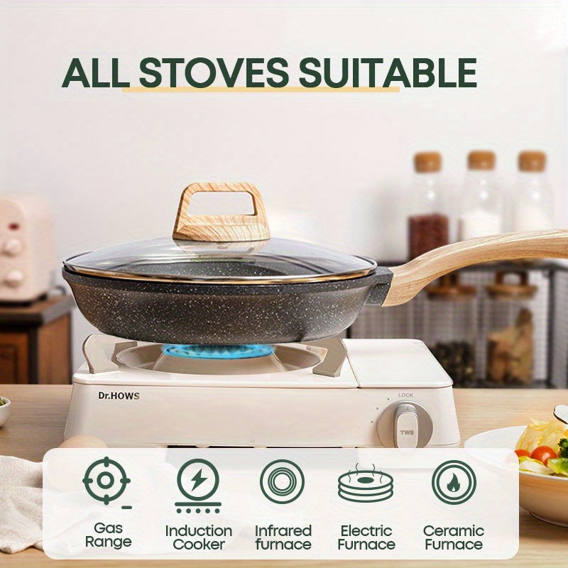 Qopqoq bilan yopishqoq bo'lmagan qozon, mol go'shti patties, sesame qovurish sumkasi, tovuq willow va tovuq qanotini har qanday pechda pishirish uchun mukammal. Barcha pishirish ehtiyojlaringiz uchun zarur oshxona asboblari.