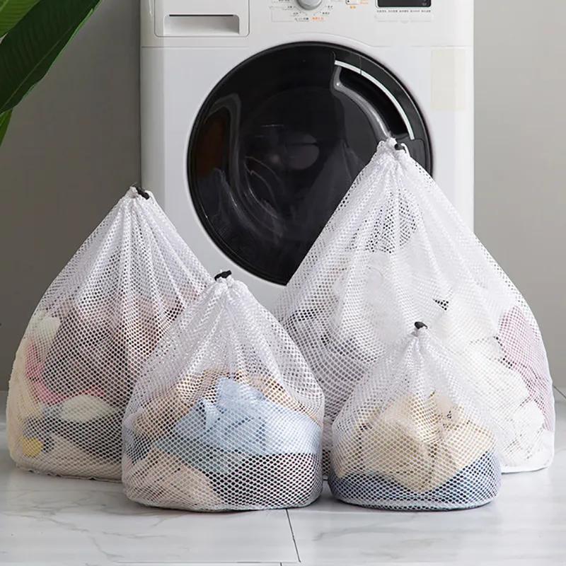 Mesh Laundry Bag with Drawstring for Delicates Socks and Underwear Durable Organizer