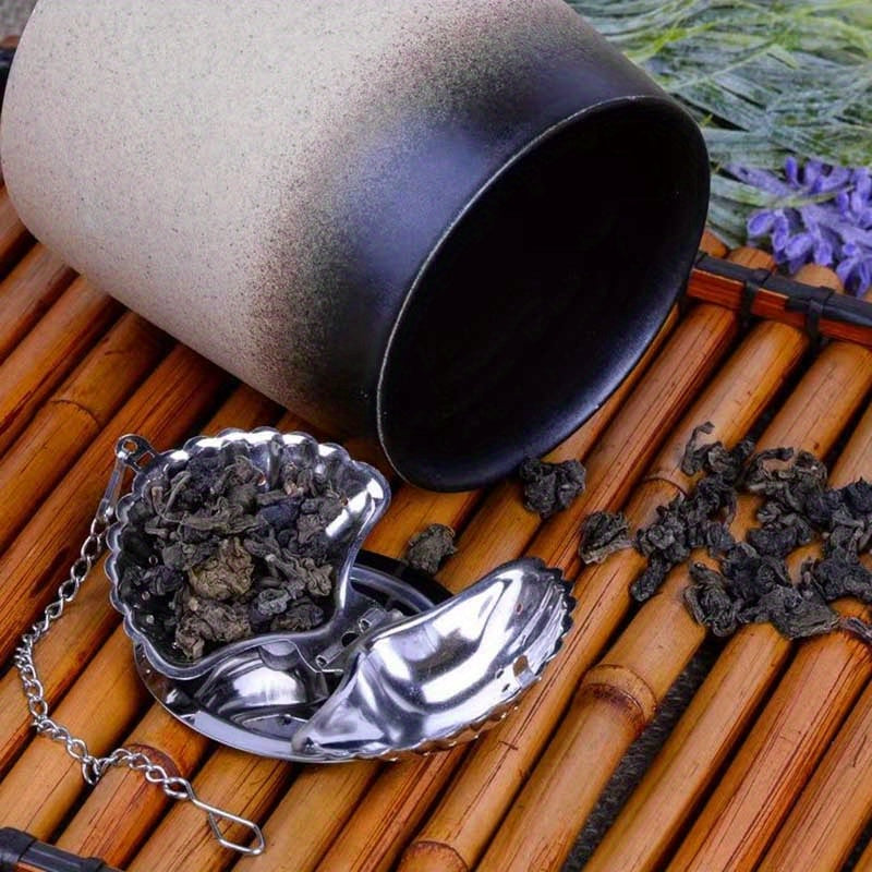 Juego de infusor de té de acero inoxidable de 2 piezas con tapas decorativas para infusión de hierbas y especias