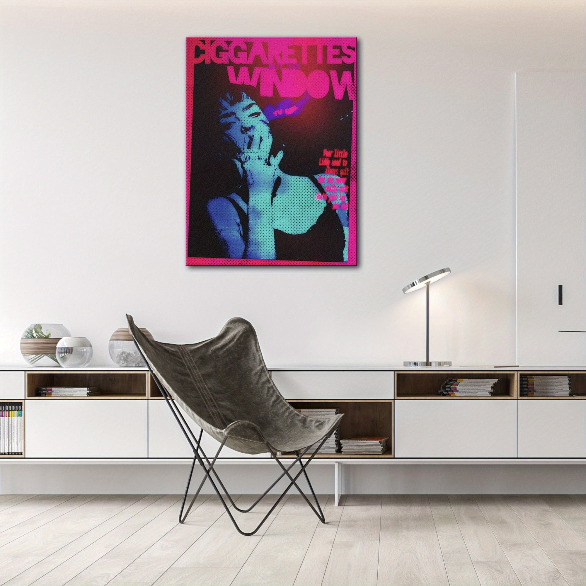 Canvas Wall Art Modern Fantasy Retro Distressed Landscape 12x16 Inches