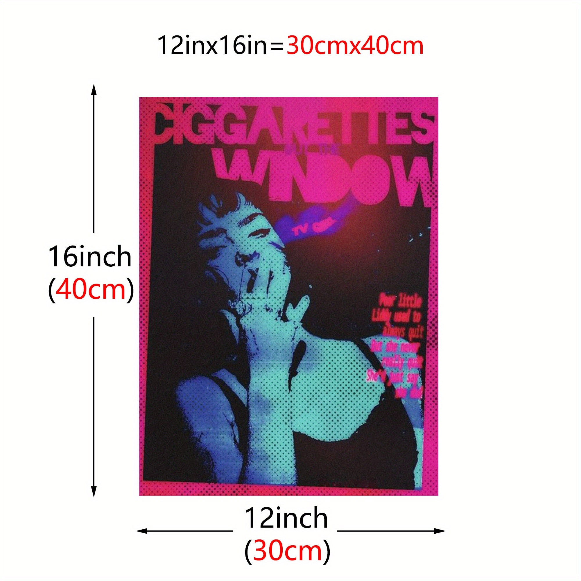 Canvas Wall Art Modern Fantasy Retro Distressed Landscape 12x16 Inches