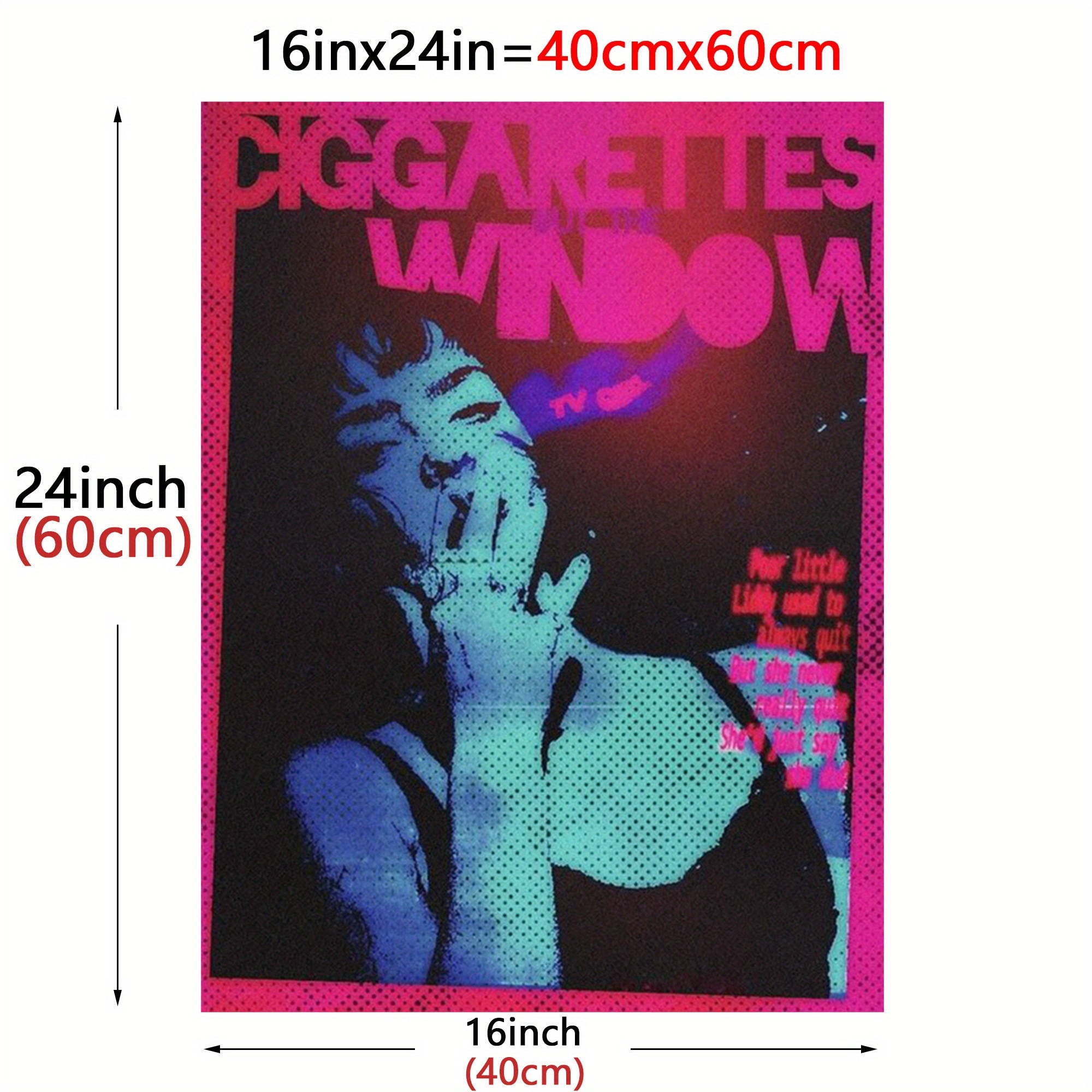 Canvas Wall Art Modern Fantasy Retro Distressed Landscape 12x16 Inches