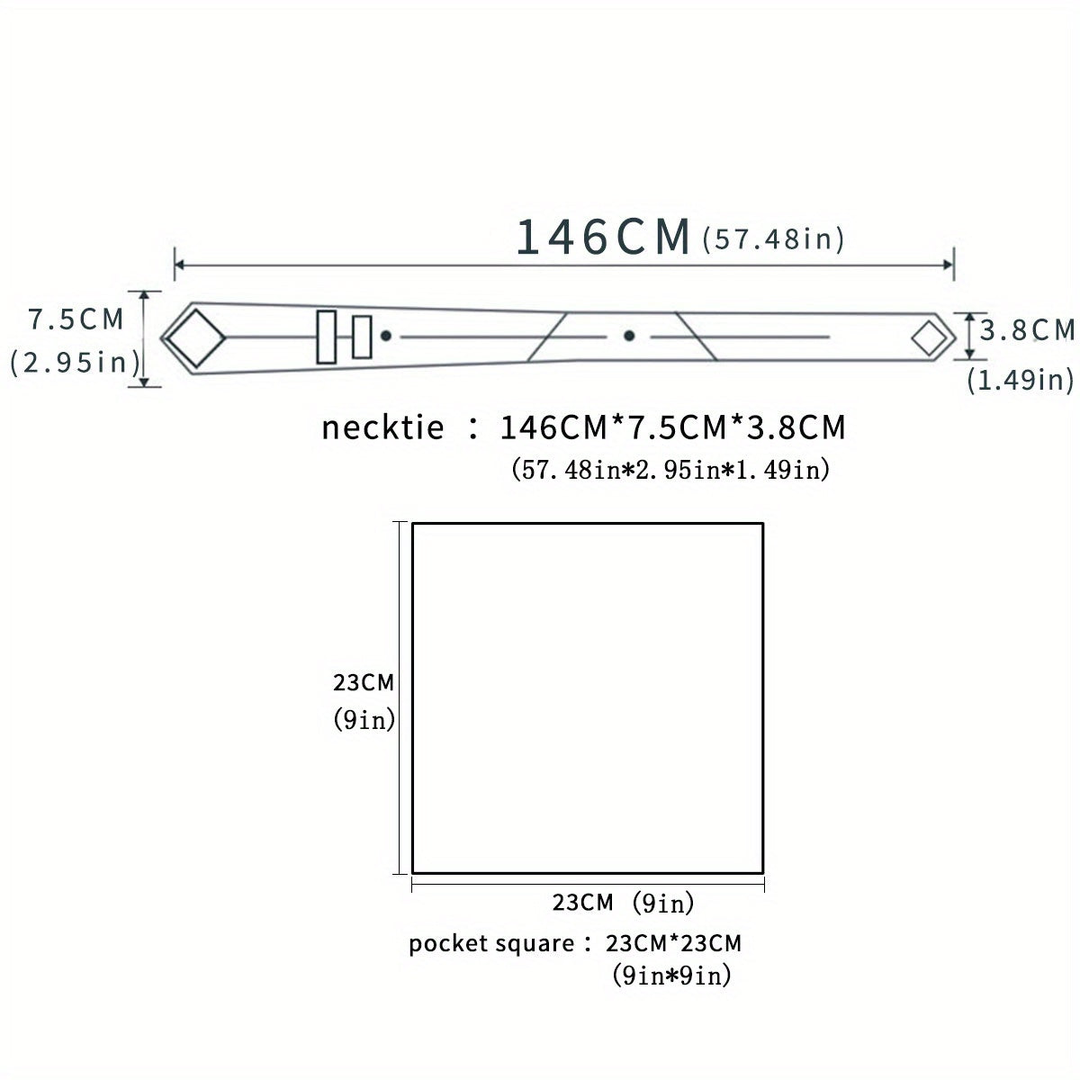 Men's Gift Set with Tie, Pocket Square, Tie Clip and Cufflinks for Weddings