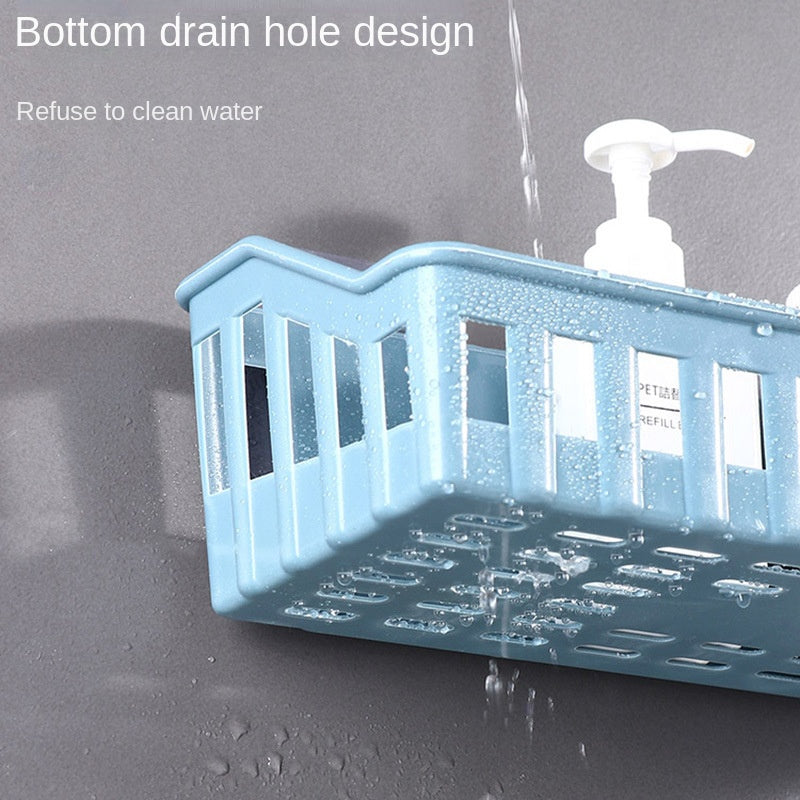 Wall-Mounted Bathroom Organizer for Toiletries and Cosmetics Easy to Install Clutter-Free