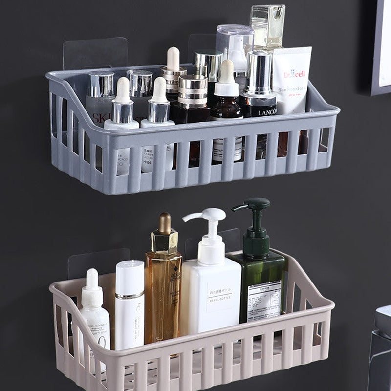 Wall-Mounted Bathroom Organizer for Toiletries and Cosmetics Easy to Install Clutter-Free