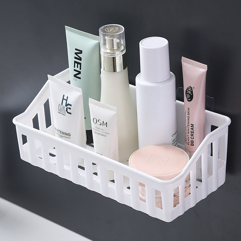 Wall-Mounted Bathroom Organizer for Toiletries and Cosmetics Easy to Install Clutter-Free