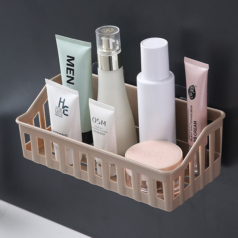 Wall-Mounted Bathroom Organizer for Toiletries and Cosmetics Easy to Install Clutter-Free