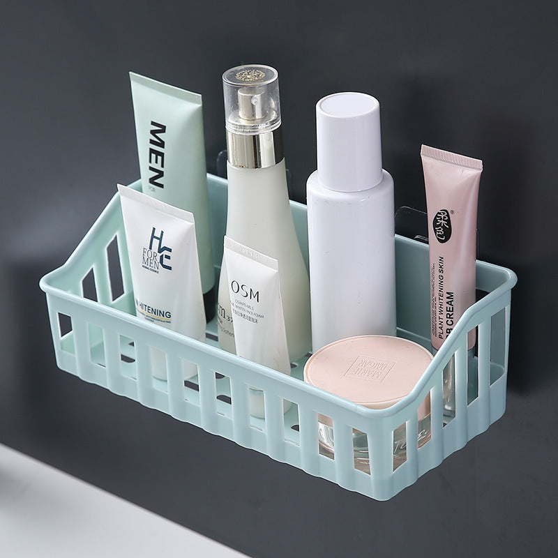Wall-Mounted Bathroom Organizer for Toiletries and Cosmetics Easy to Install Clutter-Free