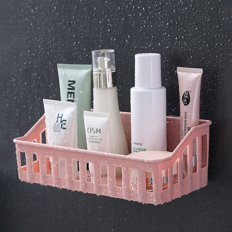 Wall-Mounted Bathroom Organizer for Toiletries and Cosmetics Easy to Install Clutter-Free