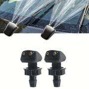2Pcs Universal Front Windshield Washer Nozzle Sprayers for Clear Visibility