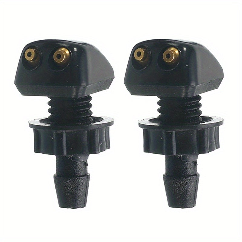 2Pcs Universal Front Windshield Washer Nozzle Sprayers for Clear Visibility