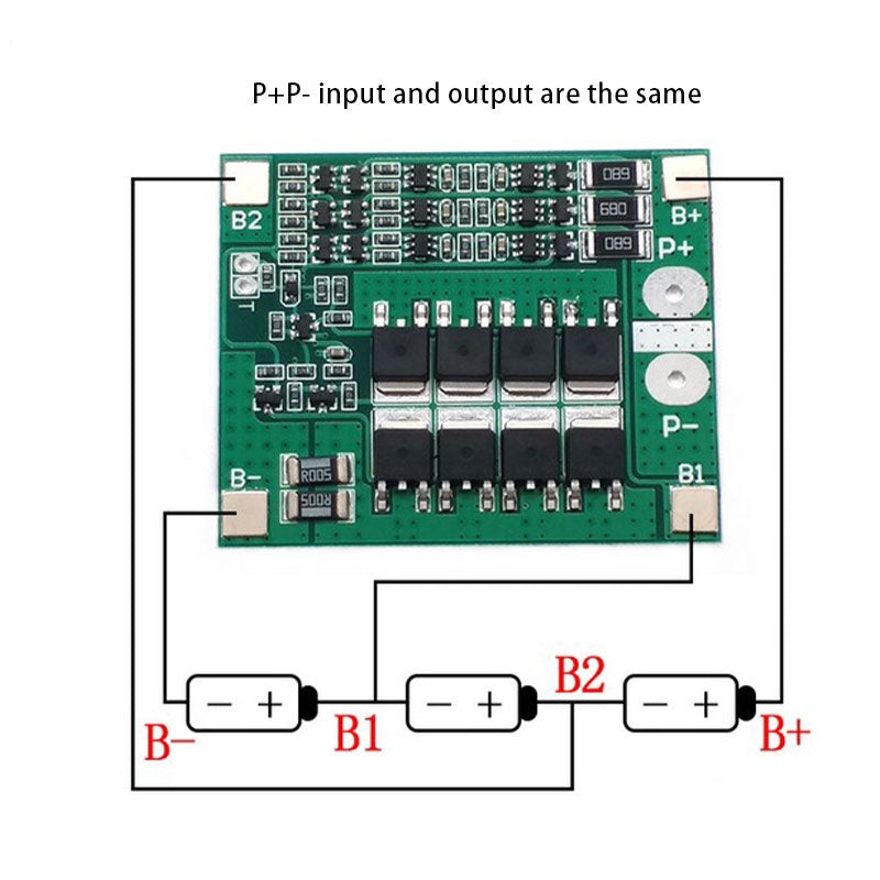 25A 12V Battery PCM Charger Board Overcharge Overcurrent Protection Balance Function Green