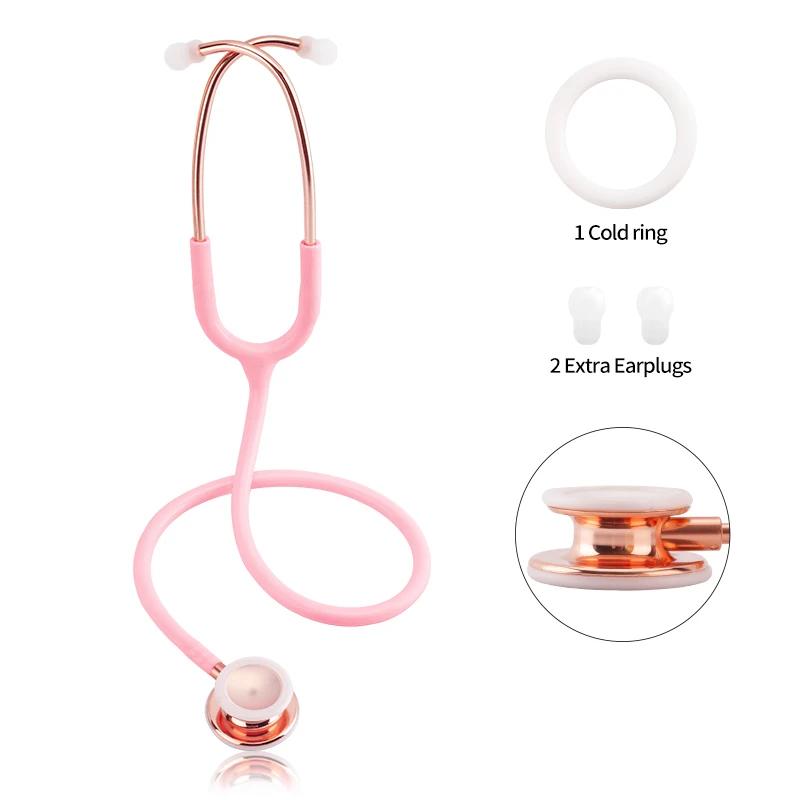 Professional Cardiology Stethoscope for Nurses and Doctors Double-Sided Portable Medical Exam Tool
