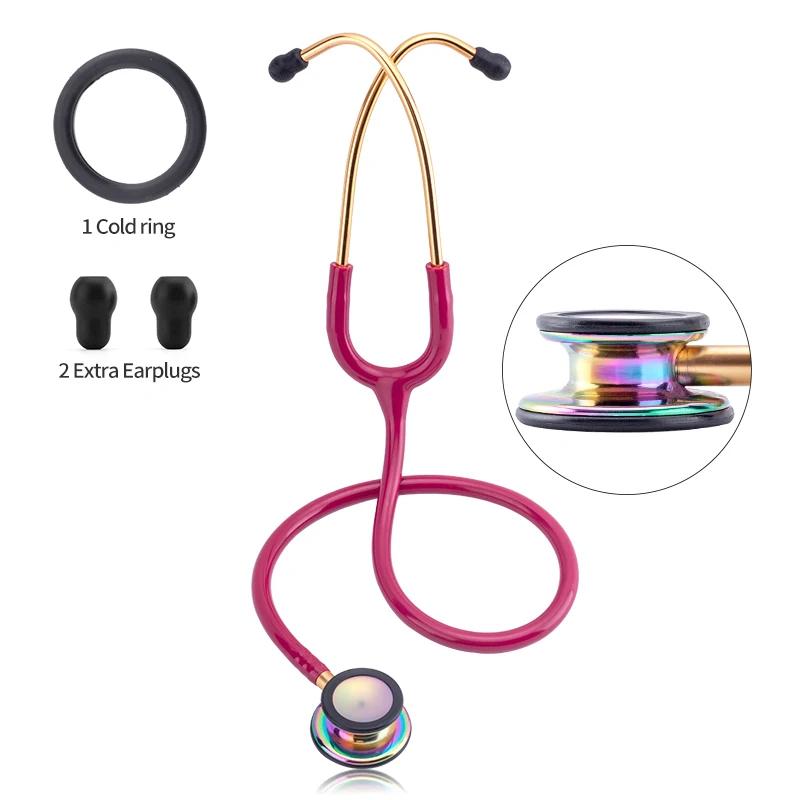 Professional Cardiology Stethoscope for Nurses and Doctors Double-Sided Portable Medical Exam Tool