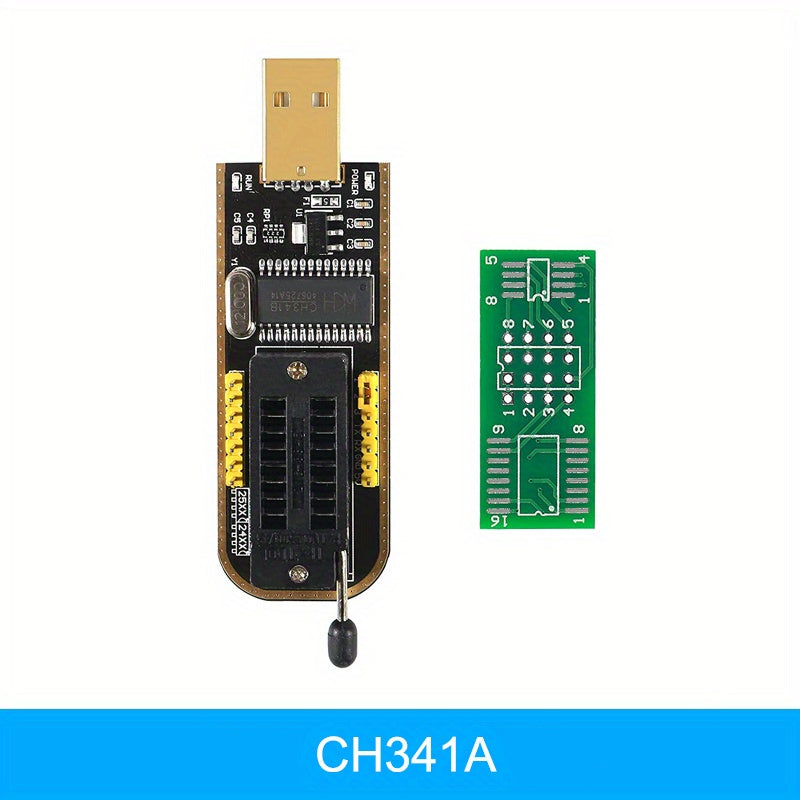 USB Programmer with SOP8 SOIC8 Test Clip for BIOS Chips 24/25 Series