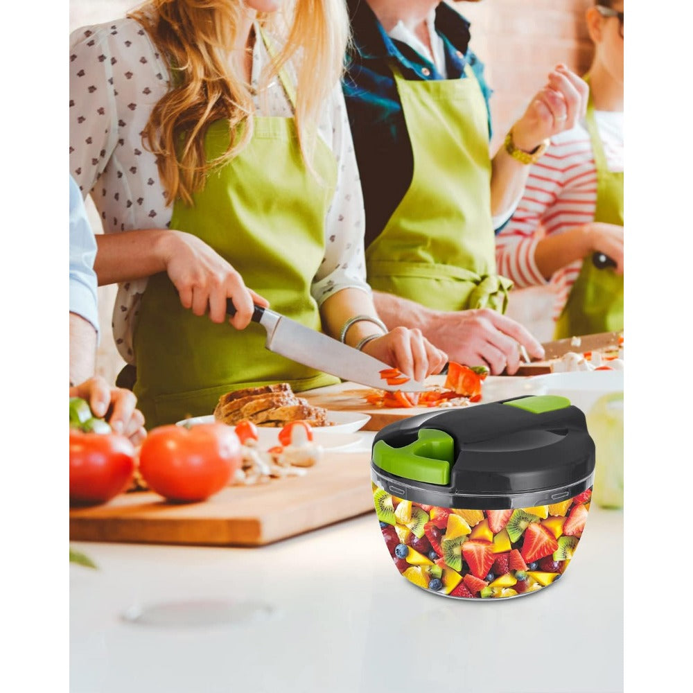 Manual Vegetable Chopper With Blades and Mixer, 520ml, Onion and Fruit Cutter