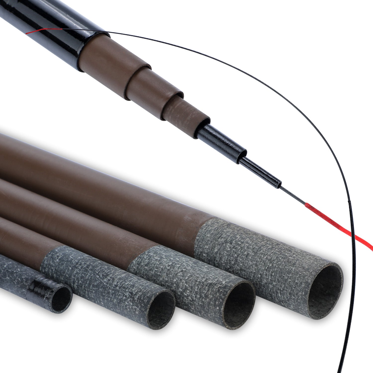 Ultra-Light Pond Fishing Rod 2.7-6.3m Soft Tip Carbon Fiber Soft Tip Lightweight