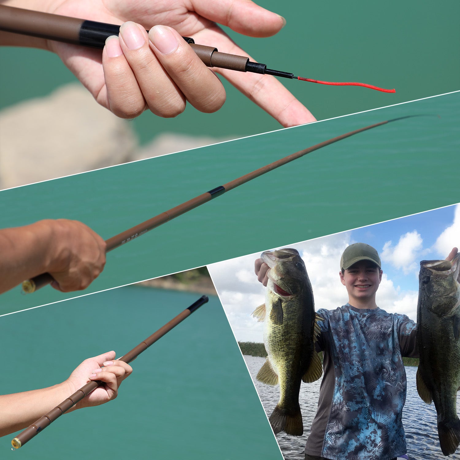 Ultra-Light Pond Fishing Rod 2.7-6.3m Soft Tip Carbon Fiber Soft Tip Lightweight