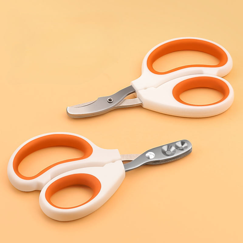 Pet Nail Clippers Stainless Steel Dual-Hole Design for Cats and Small Dogs