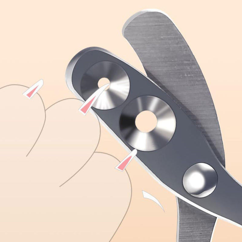 Pet Nail Clippers Stainless Steel Dual-Hole Design for Cats and Small Dogs