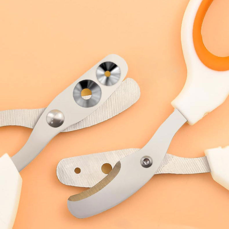 Pet Nail Clippers Stainless Steel Dual-Hole Design for Cats and Small Dogs