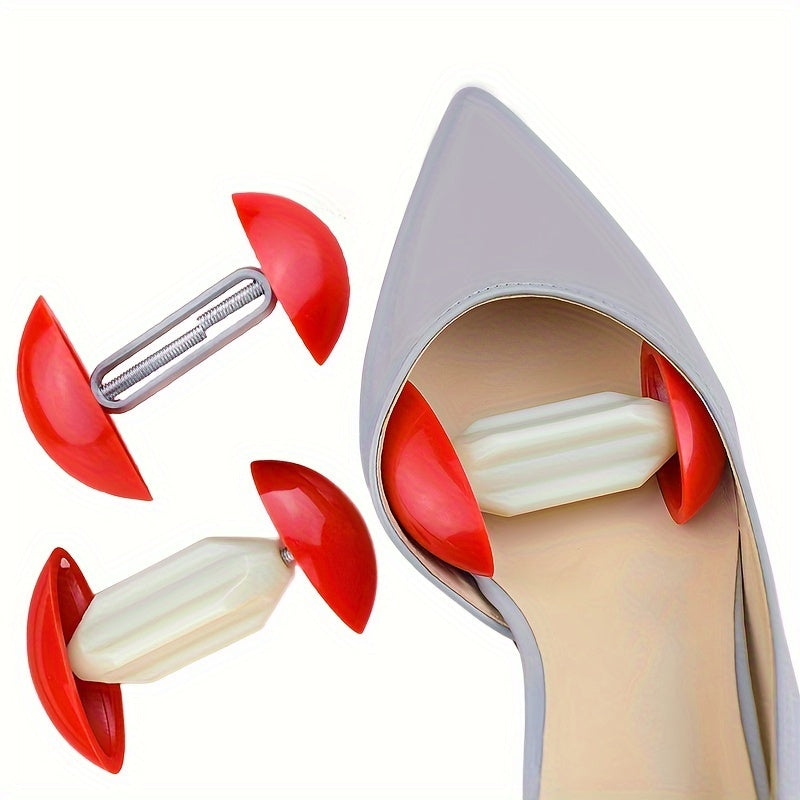 Unisex Adjustable Red Shoe Stretchers Plastic for Flats & Heels
