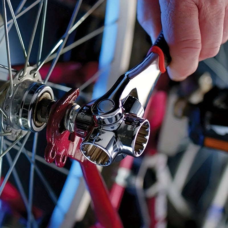 Ko‘p maqsadli vazifalar uchun yopishmaydigan tutqich va aylanadigan dizaynga ega 52-in-1 rozetka kaliti to‘plami