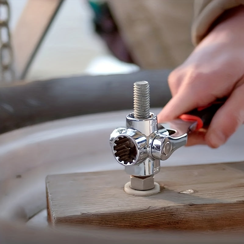 Ko‘p maqsadli vazifalar uchun yopishmaydigan tutqich va aylanadigan dizaynga ega 52-in-1 rozetka kaliti to‘plami