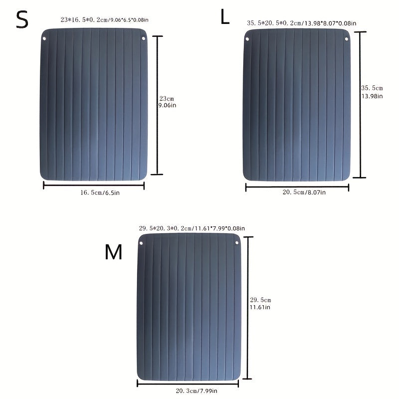 1 dona tez eriydigan plastinka muzlatilgan go'sht, mevalar va boshqa ovqatlarni tezda eritish uchun. Ushbu eritish plastinkasi oshxonangizda tez va samarali eritish uchun mukammaldir.