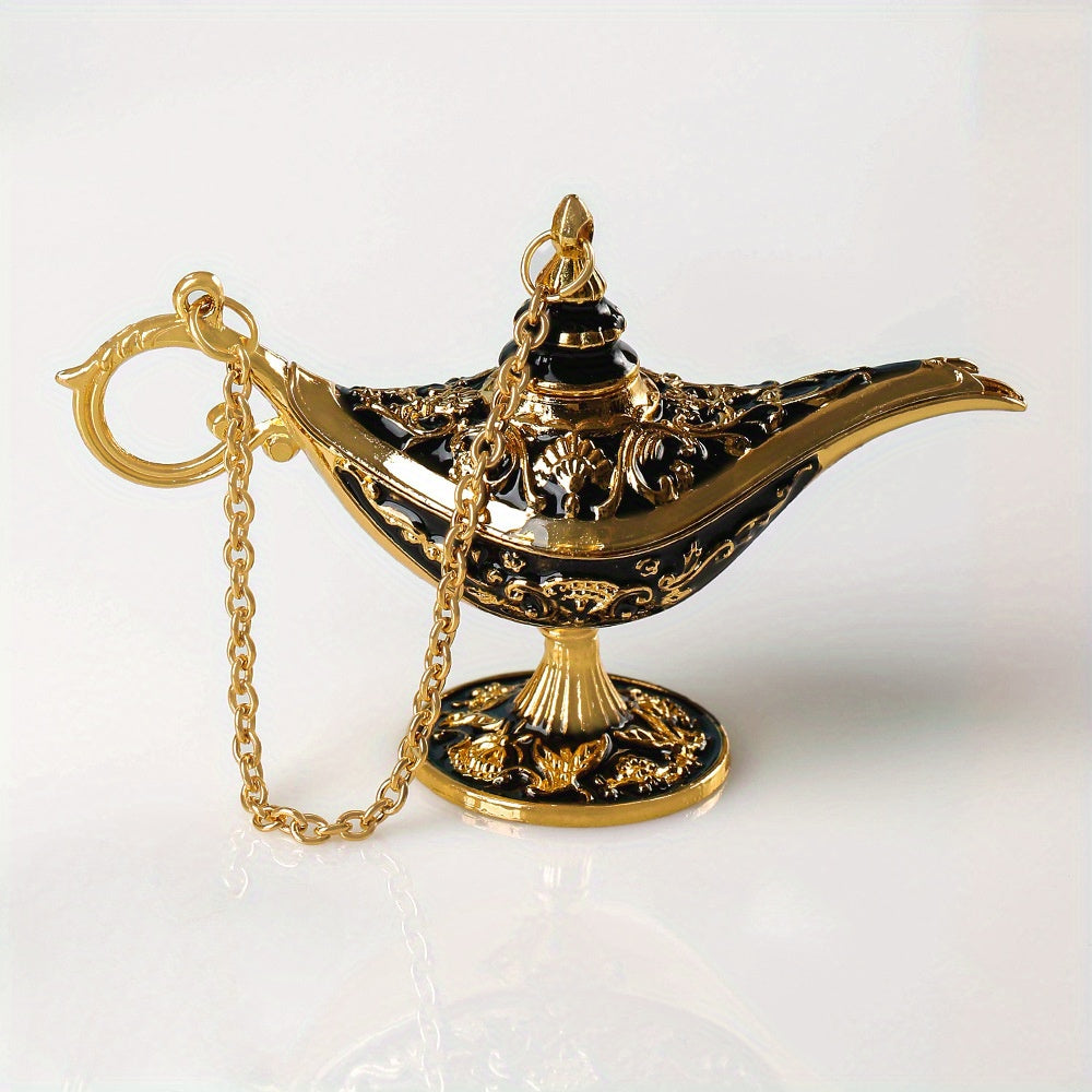 Cute Car Ornament Alloy Wishing Lamp Dashboard Decoration Accessories