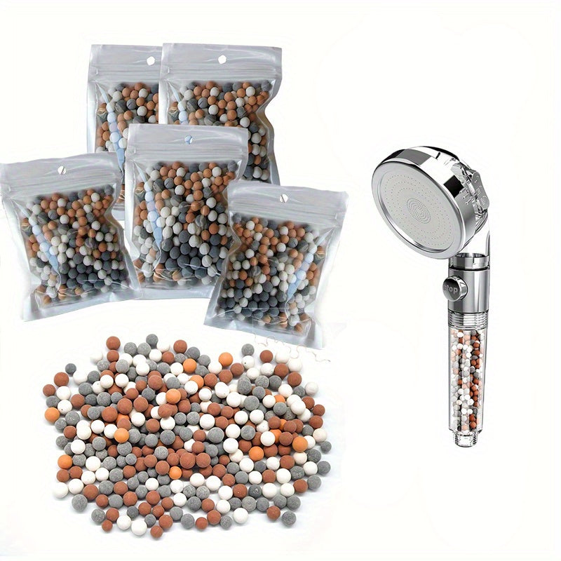 Perlas de ducha purificadoras de agua multicolores para mejorar la calidad del agua