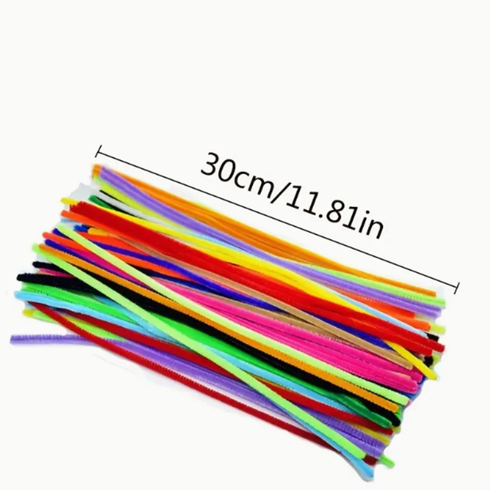 Wholesale Pack of 100 Colorful Twist Rods for Wool Crafting Dense Encrypted Wool