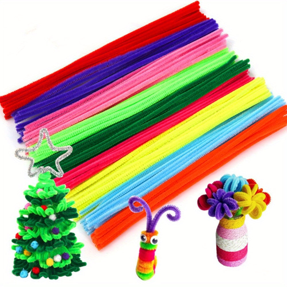 Wholesale Pack of 100 Colorful Twist Rods for Wool Crafting Dense Encrypted Wool