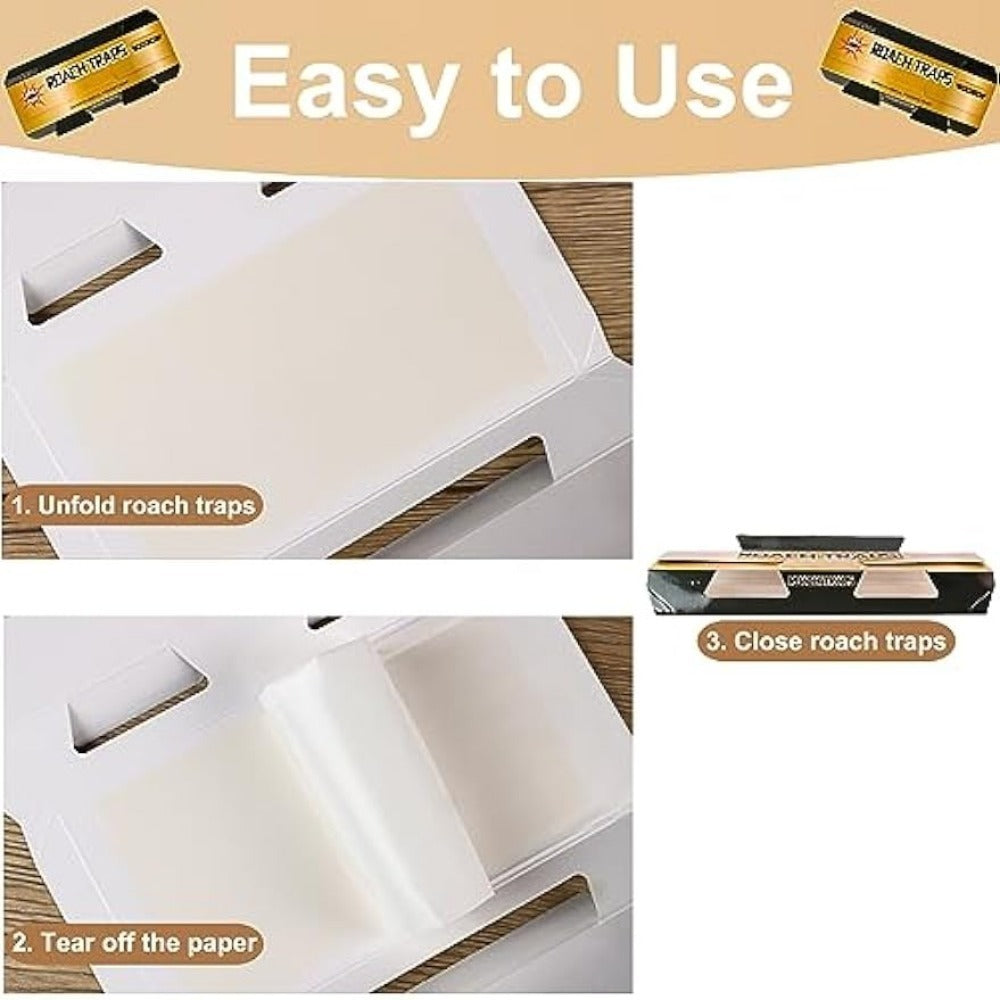 Комплект ловушек для тараканов в помещении из 5, 10, 15 или 20 штук, безопасных для домашних животных и детей