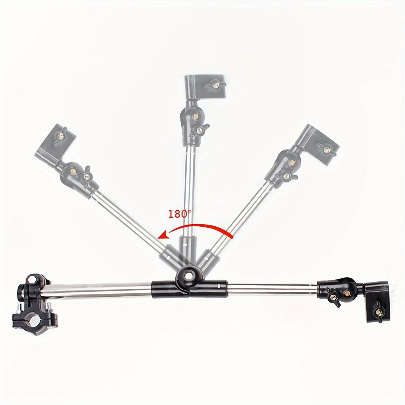 Stainless Steel Umbrella Holder for Wheelchair Bicycle Pram Stroller Adjustable Rainy Day Accessory