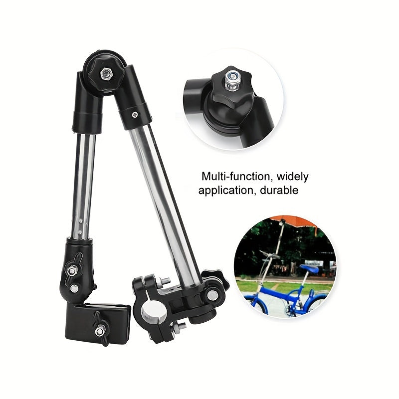 Stainless Steel Umbrella Holder for Wheelchair Bicycle Pram Stroller Adjustable Rainy Day Accessory