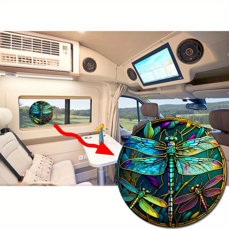 Автомобиль, дом, RV, стеклянная наклейка, декоративные насекомые и стрекозы, присоска на окно