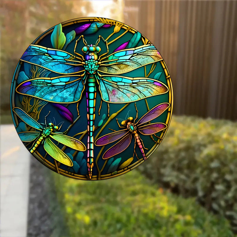 Автомобиль, дом, RV, стеклянная наклейка, декоративные насекомые и стрекозы, присоска на окно