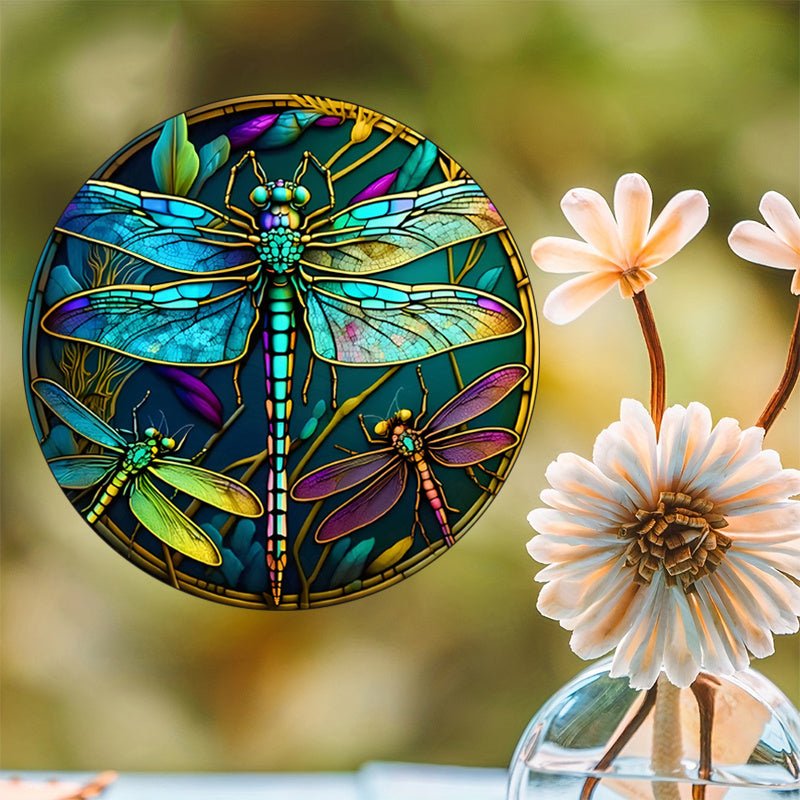 Автомобиль, дом, RV, стеклянная наклейка, декоративные насекомые и стрекозы, присоска на окно