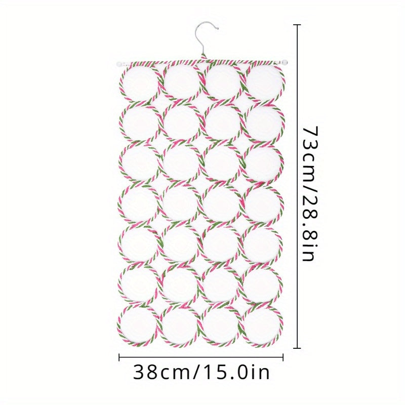 Perchero de almacenamiento de metal para corbatas, bufandas, cinturones y ropa, organizador para dormitorio
