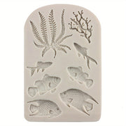 Silicone Marine Theme Fondant Mold for Cake Decorating and Candy Making