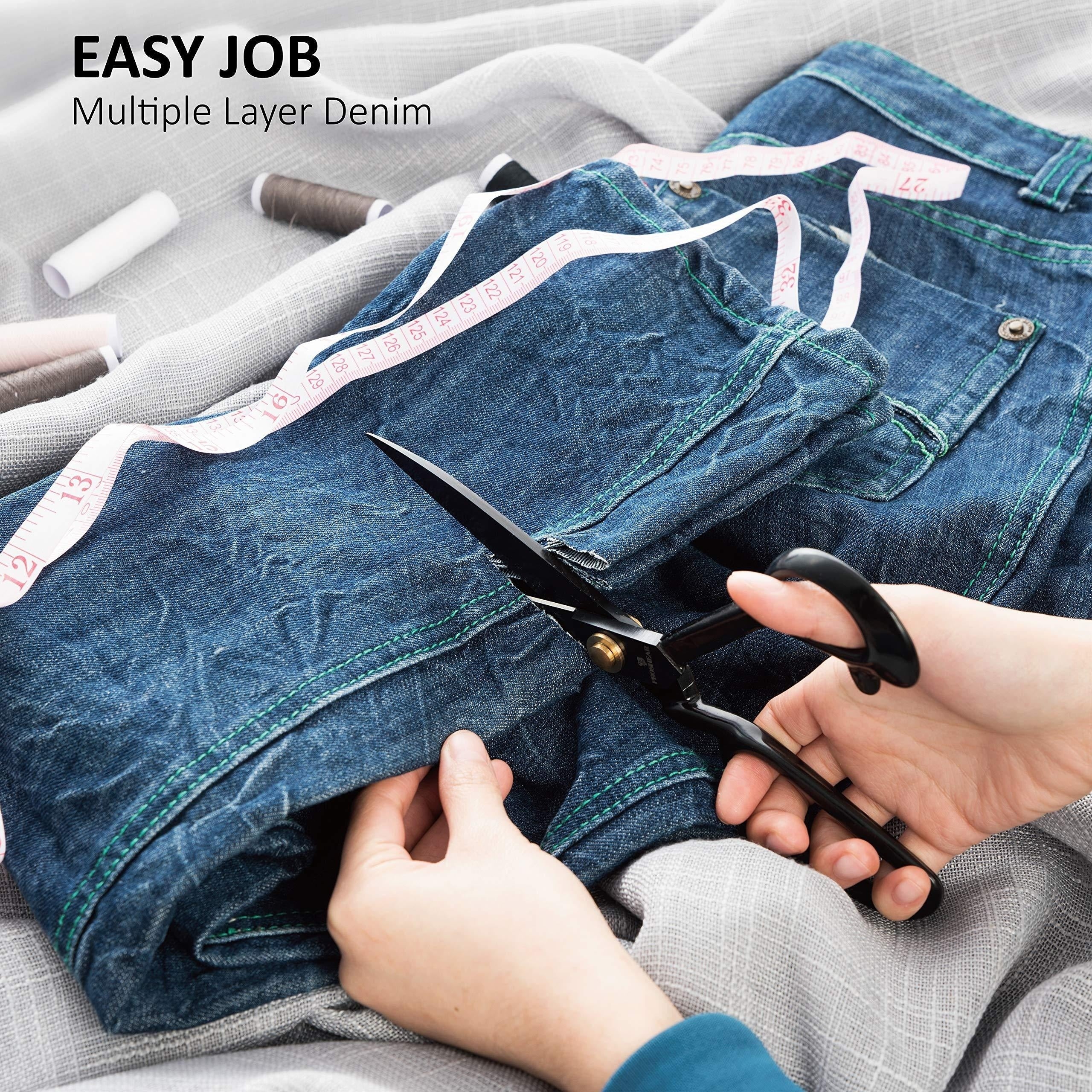 Heavy Duty Fabric Tailoring Scissors 20.32cm High Carbon Steel Leather Sewing Shears