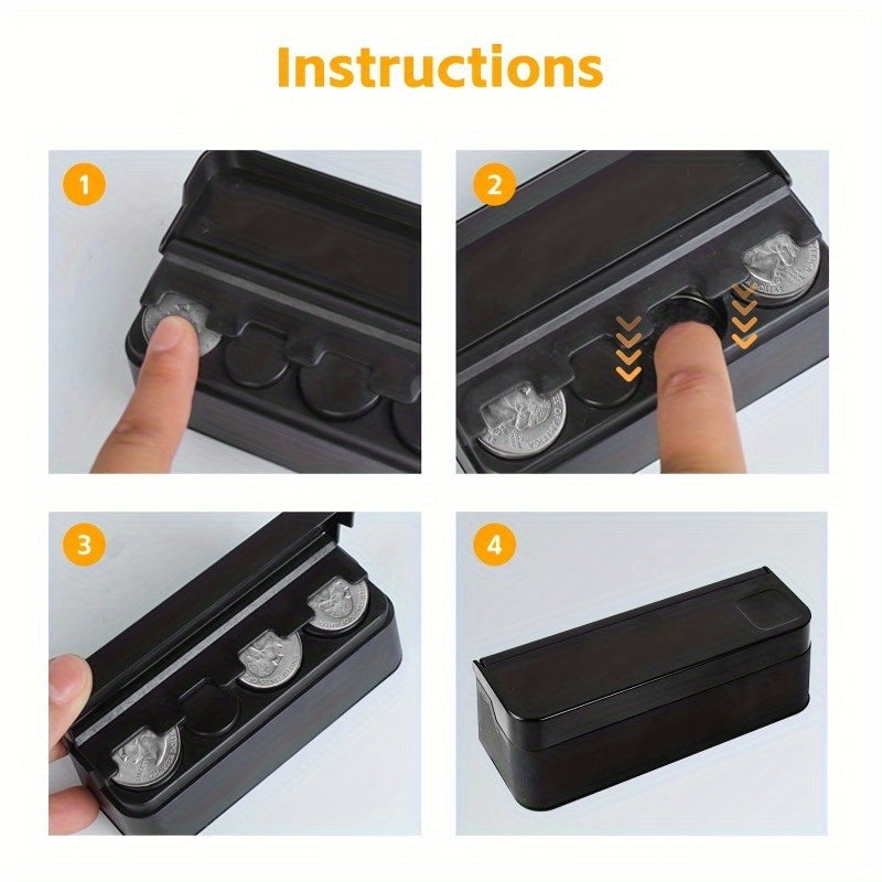 Универсальный держатель для монет в автомобиль, кошелек, хранение, диспенсер, органайзер, кейсы