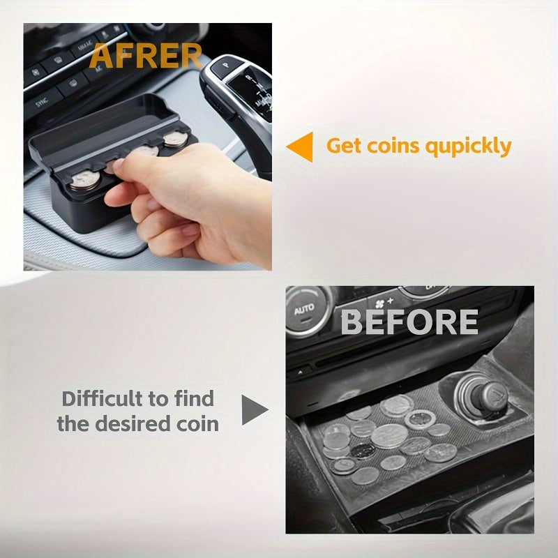 Универсальный держатель для монет в автомобиль, кошелек, хранение, диспенсер, органайзер, кейсы