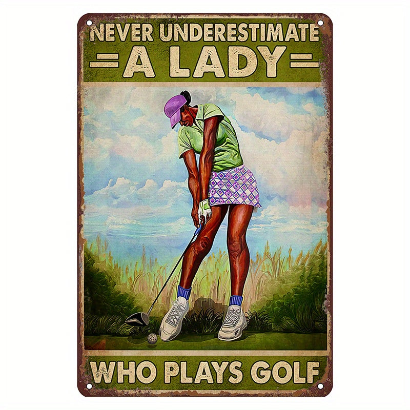 Funny Golf Wall Art Sign for Women Home Decor Wall Hanging